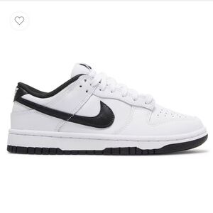 NWT Nike Dunk Low in Black/White - Size 7
